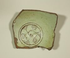 Fragment from the Base of a Bowl, 12th-13th century. Creator: Unknown