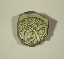 Fragment from the Base of a Bowl, 13th-14th century. Creator: Unknown