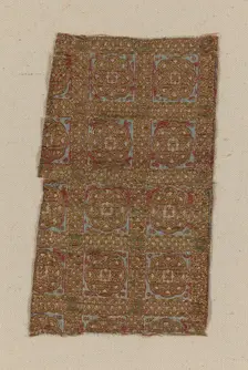 Fragment from the Dalmatic of San Valero, Spain, 13th century. Creator: Unknown