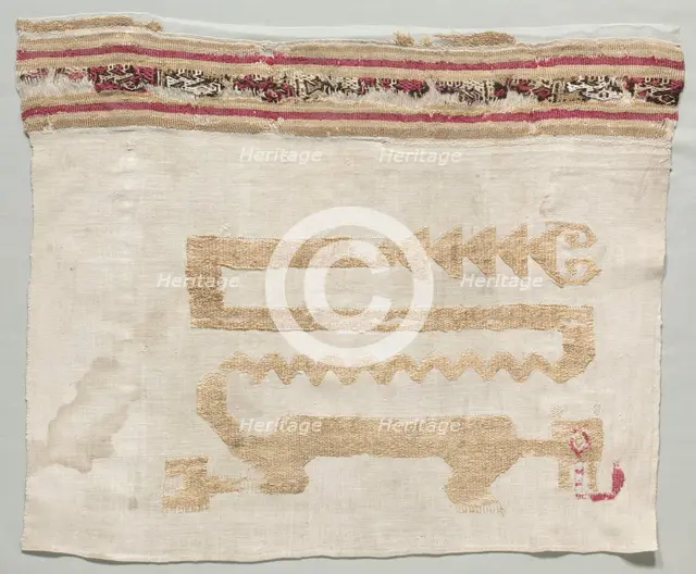 Fragment from a Mantle, c. 1100-1400. Creator: Unknown.
