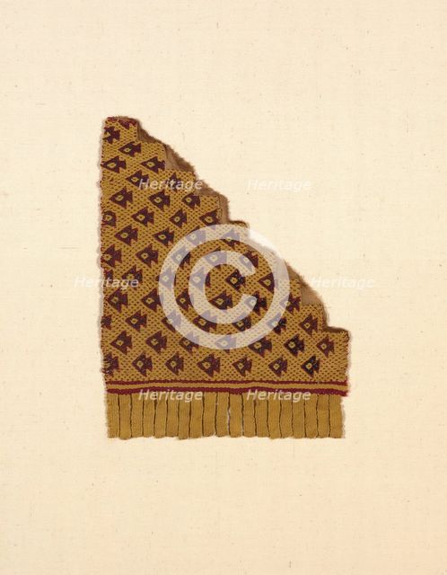 Fragment from a Mantle, Peru, A.D. 1000/1476. Creator: Unknown.