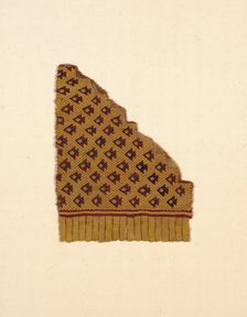 Fragment from a Mantle, Peru, A.D. 1000/1476. Creator: Unknown