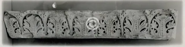 Fragment from a Molding with Acanthus Clusters under Arcades, Egypt, 5th-6th century. Creator: Unknown.