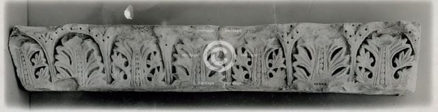 Fragment from a Molding with Acanthus Clusters under Arcades, Egypt, 5th-6th century. Creator: Unknown.