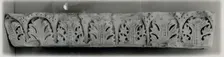 Fragment from a Molding with Acanthus Clusters under Arcades, Egypt, 5th-6th century. Creator: Unknown