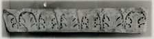 Fragment from a Molding with Acanthus Clusters under Arcades, Egypt, 5th-6th century. Creator: Unknown