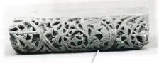 Fragment from a Molding with Scrolling Acanthus Leaves, Egypt, 6th-7th century. Creator: Unknown