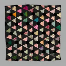 Fragment (from a Bedcover), United States, 1880s. Creator: Unknown