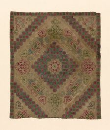Fragment (From a Bolster Cover), Greece, 1700/1900. Creator: Unknown