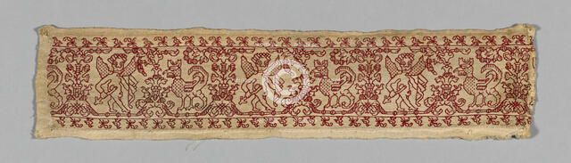 Fragment from a Border, Italy, 17th century. Creator: Unknown.