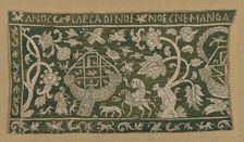 Fragment (From a Border), Italy, 1575/1625. Creator: Unknown