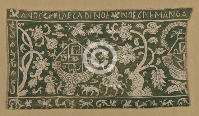 Fragment (From a Border), Italy, 1575/1625. Creator: Unknown.