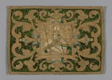 Fragment (From a Chasuble), Spain, 17th century. Creator: Unknown