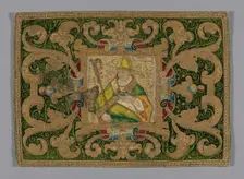 Fragment (From a Chasuble), Spain, 17th century. Creator: Unknown