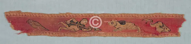 Fragment from a Child's Tunic: Clavus, 600s - 700s. Creator: Unknown.