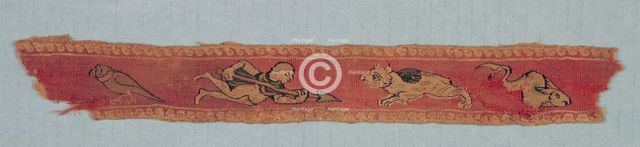 Fragment from a Child's Tunic: Clavus, 600s - 700s. Creator: Unknown.