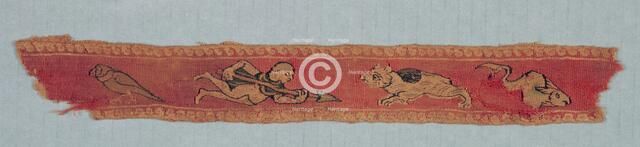 Fragment from a Child's Tunic: Clavus, 600s - 700s. Creator: Unknown.