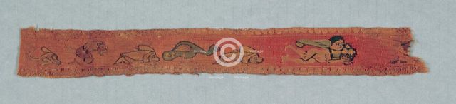 Fragment from a Child's Tunic: Clavus II, 600s - 700s. Creator: Unknown.