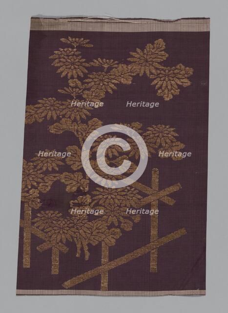 Fragment (From a Choken of Noh Costume), Japan, Edo period (1615-1868), 1775/1825. Creator: Unknown.