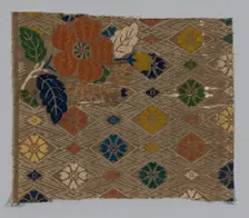 Fragment (From a Karaori), Japan, Edo period (1615-1868), 17th century. Creator: Unknown