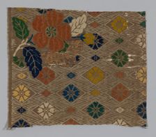 Fragment (From a Karaori), Japan, Edo period (1615-1868), 17th century. Creator: Unknown