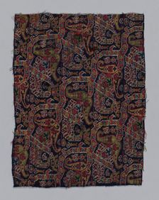 Fragment (From a shawl), Iran, 1850/99. Creator: Unknown