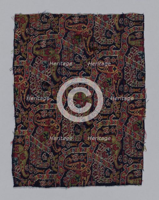 Fragment (From a shawl), Iran, 1850/99. Creator: Unknown.