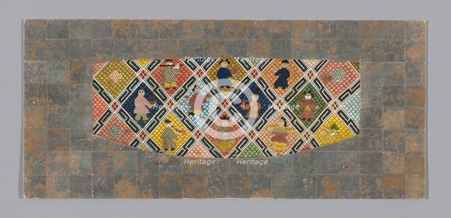 Fragment (From a Sleeve Band), China, Qing dynasty (1644-1911), 1875/1900. Creator: Unknown.