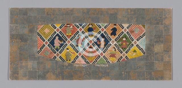 Fragment (From a Sleeve Band), China, Qing dynasty (1644-1911), 1875/1900. Creator: Unknown.