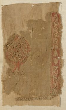 Fragment (from a Tunic), Egypt, Roman period (30 B.C.- 641 A.D.), 5th/6th century. Creator: Unknown
