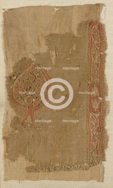 Fragment (from a Tunic), Egypt, Roman period (30 B.C.- 641 A.D.), 5th/6th century. Creator: Unknown.