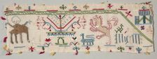 Fragment from an Embroidered Border, 1500s. Creator: Unknown