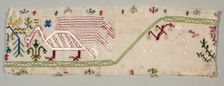 Fragment from an Embroidered Border, 1500s. Creator: Unknown