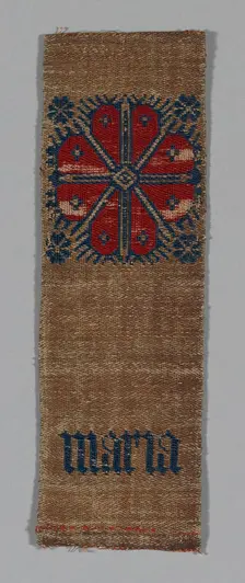 Fragment (From an Orphrey Band), Cologne, 15th century. Creator: Unknown