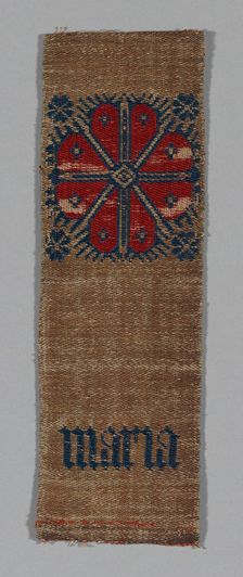 Fragment (From an Orphrey Band), Cologne, 15th century. Creator: Unknown