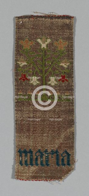Fragment (From an Orphrey Band), Cologne, 15th century. Creator: Unknown.