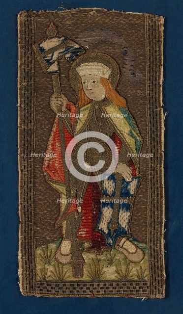Fragment (From an Orphrey Band), Germany, 16th century. Creator: Unknown.