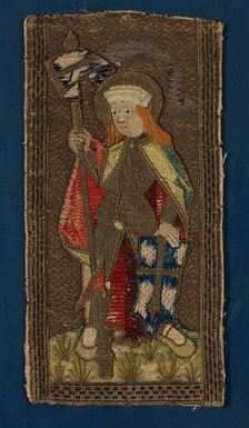 Fragment (From an Orphrey Band), Germany, 16th century. Creator: Unknown