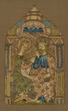 Fragment (From an Orphrey Band), England, 1400/50. Creator: Unknown