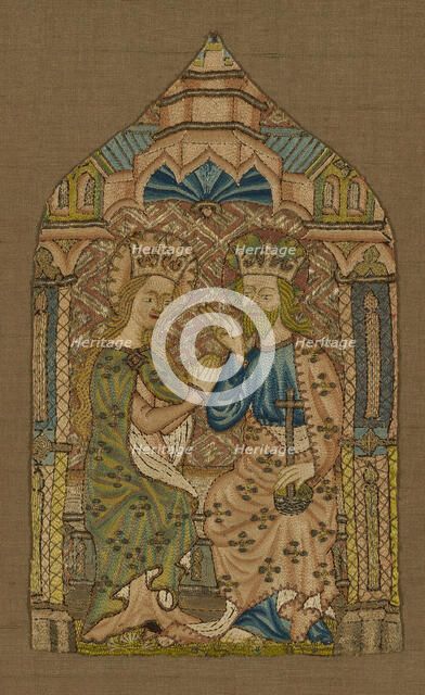 Fragment (From an Orphrey Band), England, 1400/50. Creator: Unknown.