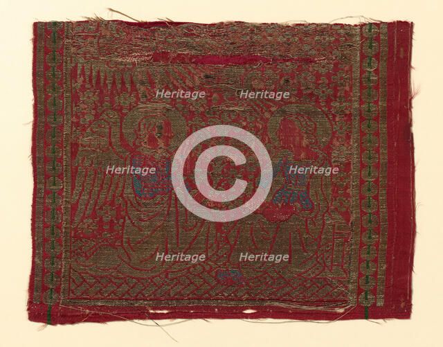 Fragment (From an Orphrey Band), Florence, 1450/1500. Creator: Unknown.