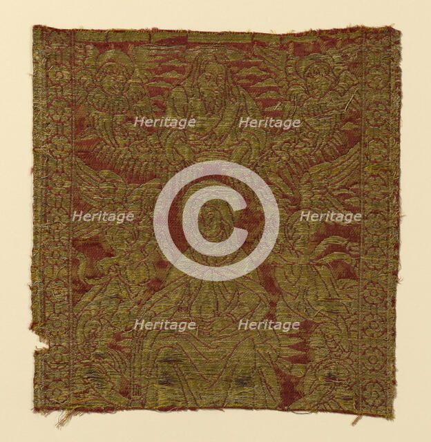 Fragment (From an Orphrey Band), Florence, 15th century. Creator: Unknown.