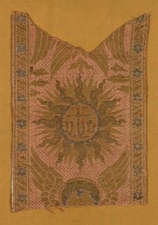 Fragment (From an Orphrey Band), Italy, 15th century. Creator: Unknown