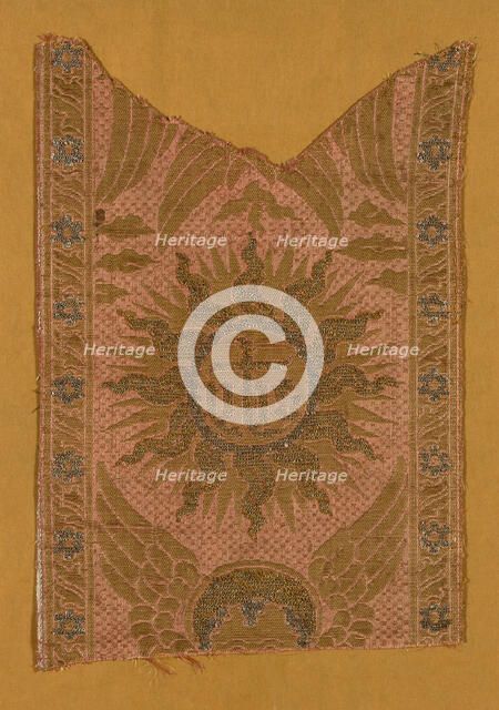 Fragment (From an Orphrey Band), Italy, 15th century. Creator: Unknown.