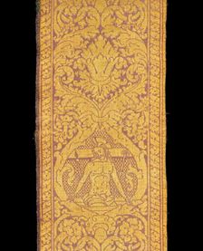 Fragment (From an Orphrey Band), Italy, 15th century. Creator: Unknown