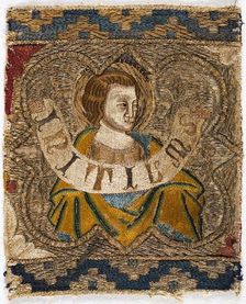 Fragment from an Orphrey, Florence, 1360s. Creator: Unknown