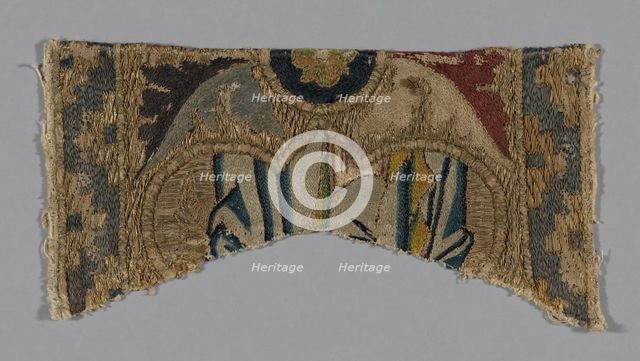 Fragment from an Orphrey, Florence, 1360s. Creator: Unknown.