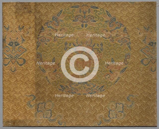 Fragment from Book of Textiles, 1800s. Creator: Unknown.