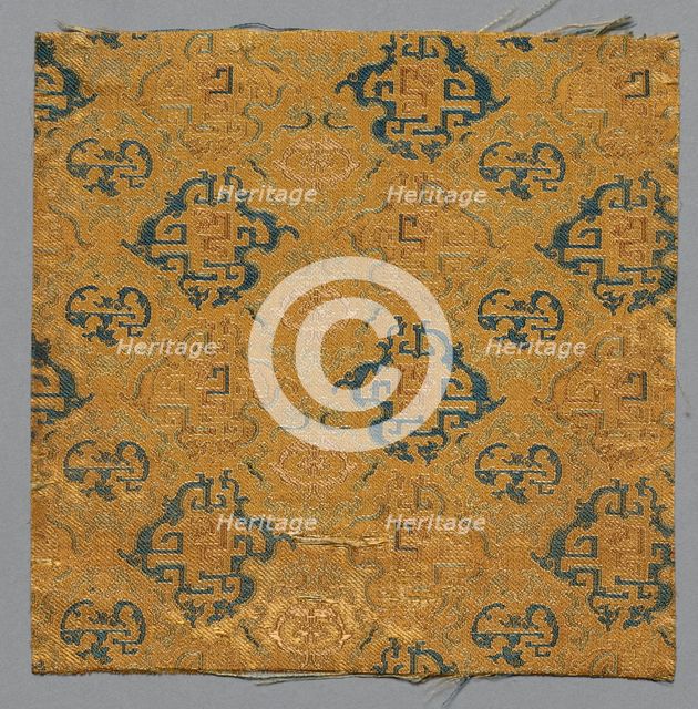 Fragment from Book of Textiles, early 18th century. Creator: Unknown.