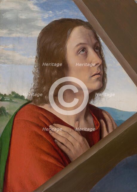 Fragment from Christ Carrying the Cross: Saint John the Evangelist, 1500/05. Creator: Jean Hey.